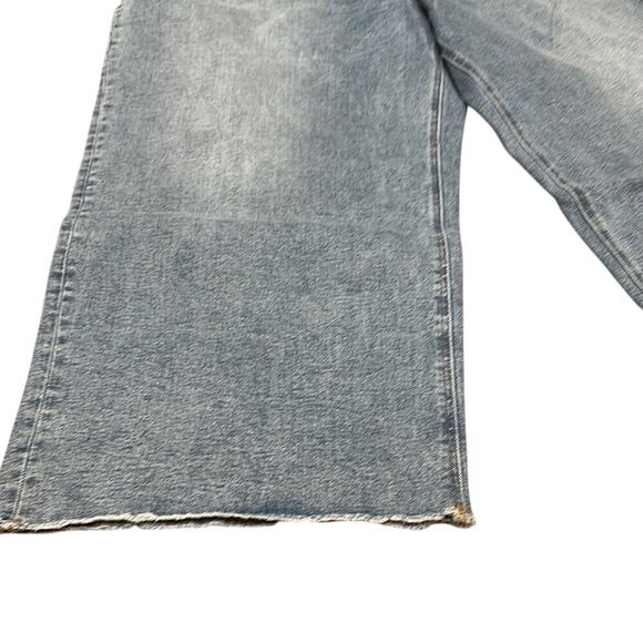 Nwt Mica size 22W Cropped Wide Leg with a lot of stretch Women's Blue Jeans - Picture 2 of 6